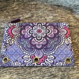 Vera Bradley- Pencil Pouch-Lilac Tapestry